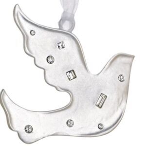 2013 Lunt Winter Wonder Collection Etruscan Silver Dove Ornament